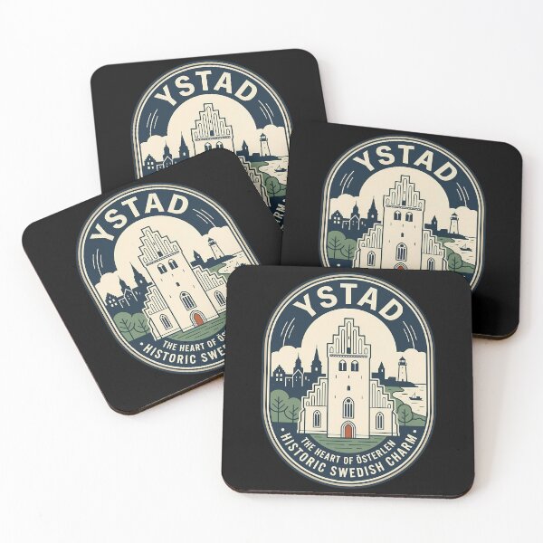 Item preview, Ystad Sweden Vintage Travel Emblem Historic Charm designed and sold by k3rstman1.