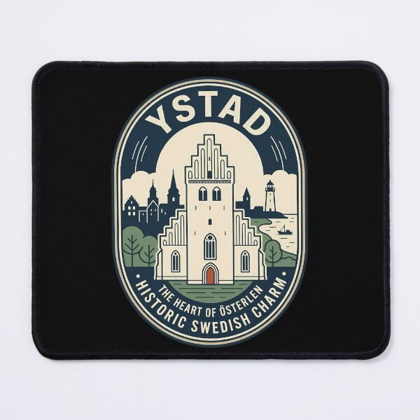 Item preview, Ystad Sweden Vintage Travel Emblem Historic Charm designed and sold by k3rstman1.