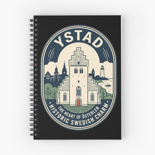 Item preview, Ystad Sweden Vintage Travel Emblem Historic Charm designed and sold by k3rstman1.