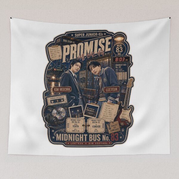 Item preview,  Leeteuk Heechul Promise Retro Band Style Design designed and sold by Valeree Store.
