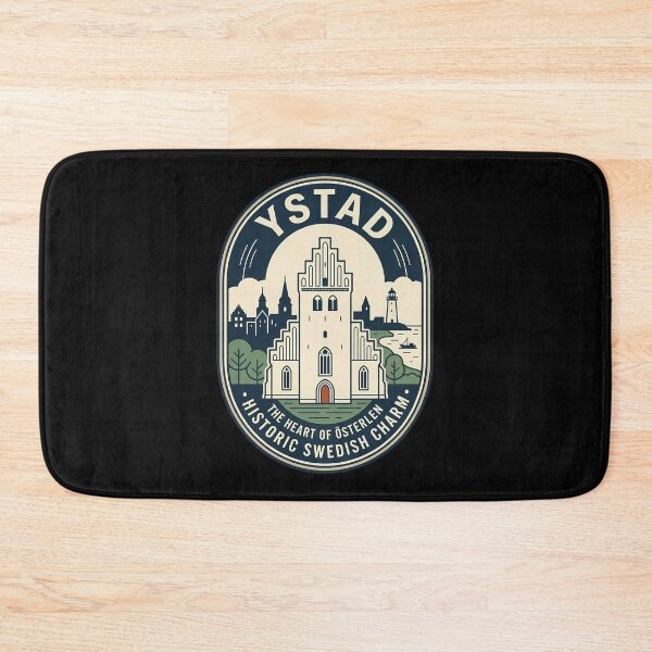 Item preview, Ystad Sweden Vintage Travel Emblem Historic Charm designed and sold by k3rstman1.