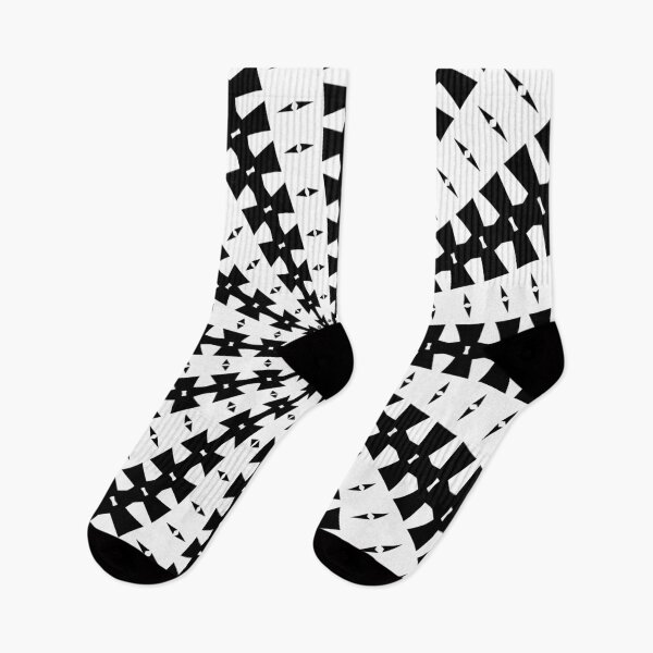 Item preview, Starlight Beam With Dovetail Pattern Black On White designed and sold by taiche.