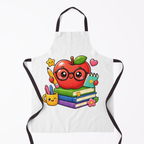 Artikelvorschau, Niedlicher Lehrerapfel | Kawaii-Geschenk für Lehrerinnen entworfen und verkauft von Pixanova.