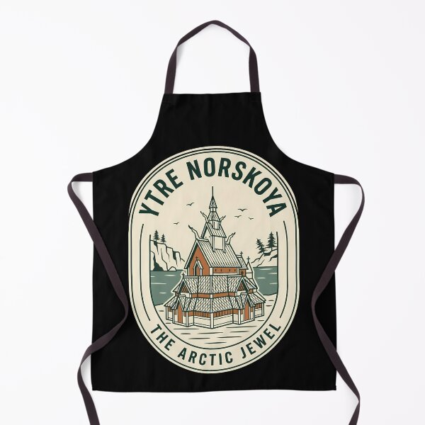 Item preview, Ytre Norskoya Norway Stave Church Vintage Travel Emblem designed and sold by k3rstman1.