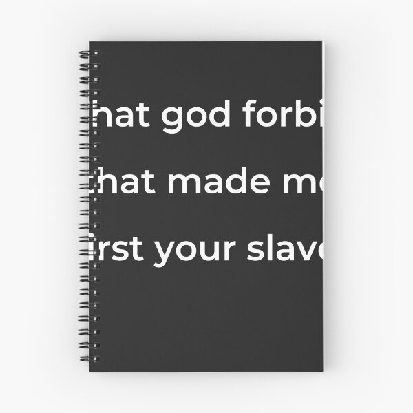 Item preview, “That god forbid that made me first your slave,” - print white designed and sold by ariksworld.