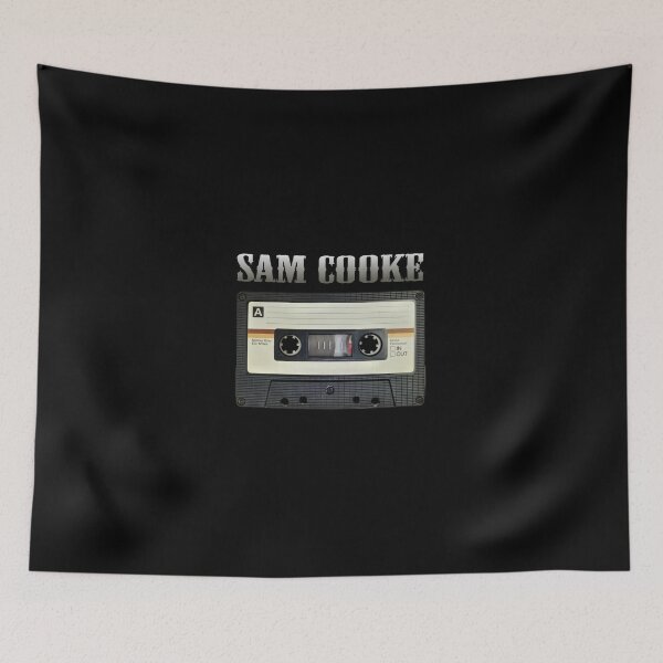Item preview, Vintage SAM COOKE Text With Black Cassette Tape Aesthetic and Minimalist #8432 designed and sold by dan-ell.