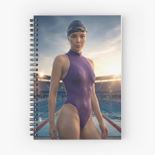 Item preview, Shion - Golden Hour Poolside | Competitive Swimwear Art designed and sold by Atelier Shion.