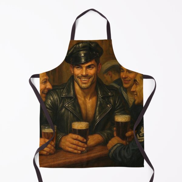 Item preview, 1940's London Tom of Finland Tribute - All The Sailors Love A Biker - Gay Leather Daddy designed and sold by ItsAKinkThing.