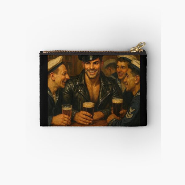 Item preview, 1940's London Tom of Finland Tribute - All The Sailors Love A Biker - Gay Leather Daddy designed and sold by ItsAKinkThing.