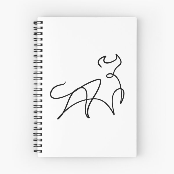 Item preview, Minimalist One Line Bull Art - Taurus Zodiac Sign Aesthetic designed and sold by LYAN-STORE.