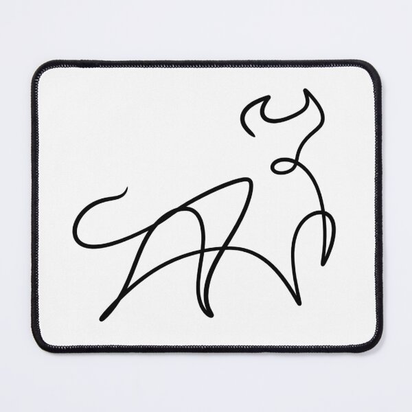 Item preview, Minimalist One Line Bull Art - Taurus Zodiac Sign Aesthetic designed and sold by LYAN-STORE.