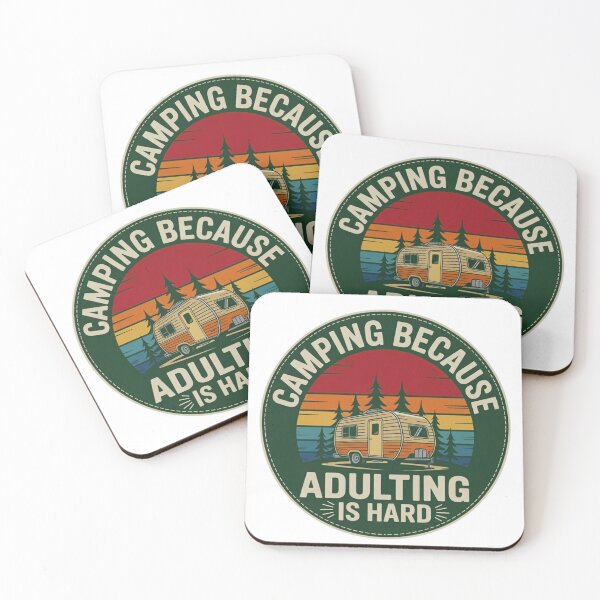 Item preview, Camping Because Adulting Is Hard designed and sold by GabeMountainArt.