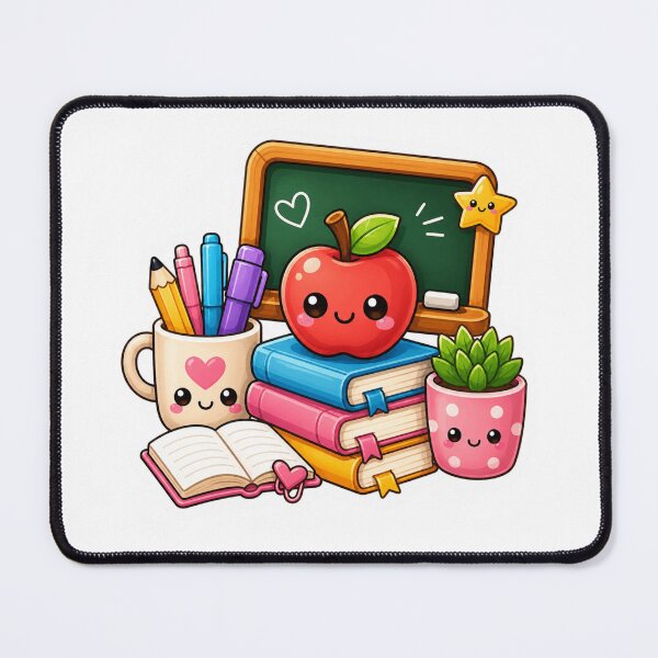 Item preview, Cute Teacher Desk | Kawaii School Supplies Teacher Gift designed and sold by Pixanova.