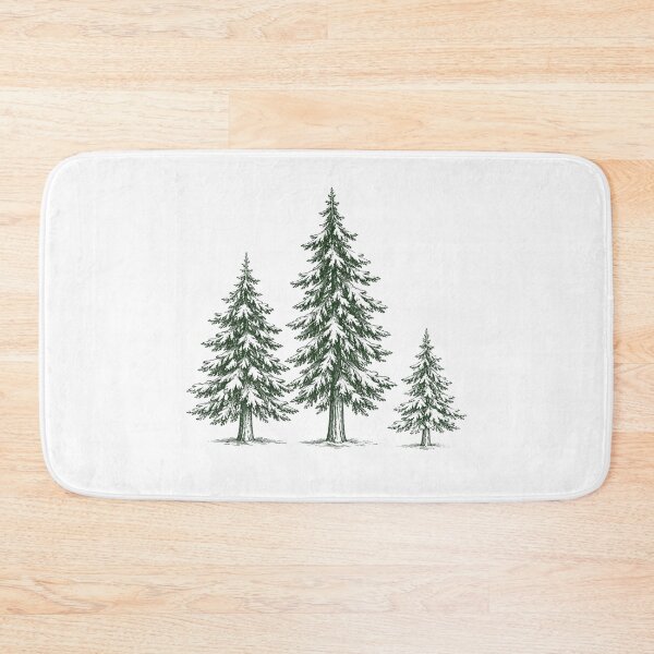 Item preview, Evergreen Trio: Minimalist Pine Tree Forest Illustration designed and sold by 63Hotpeppers.