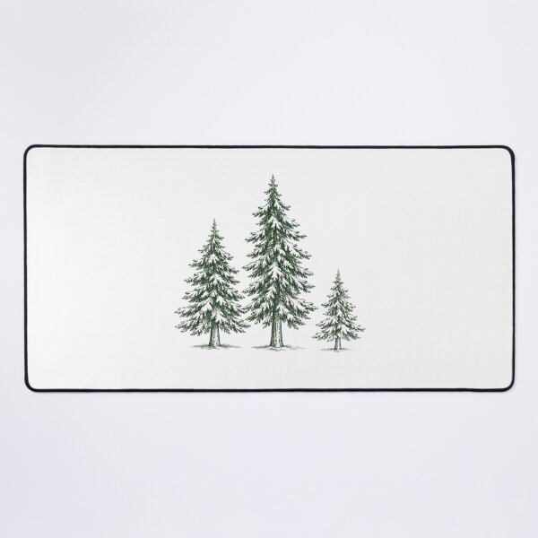 Item preview, Evergreen Trio: Minimalist Pine Tree Forest Illustration designed and sold by 63Hotpeppers.
