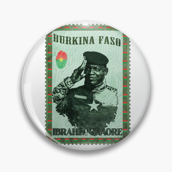 Item preview, Ibrahim Traore Burkina Faso Vintage Postage Stamp Pan-African Art designed and sold by Youngkev-arts.