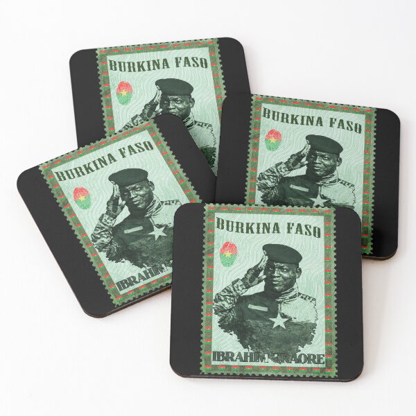 Item preview, Ibrahim Traore Burkina Faso Vintage Postage Stamp Pan-African Art designed and sold by Youngkev-arts.