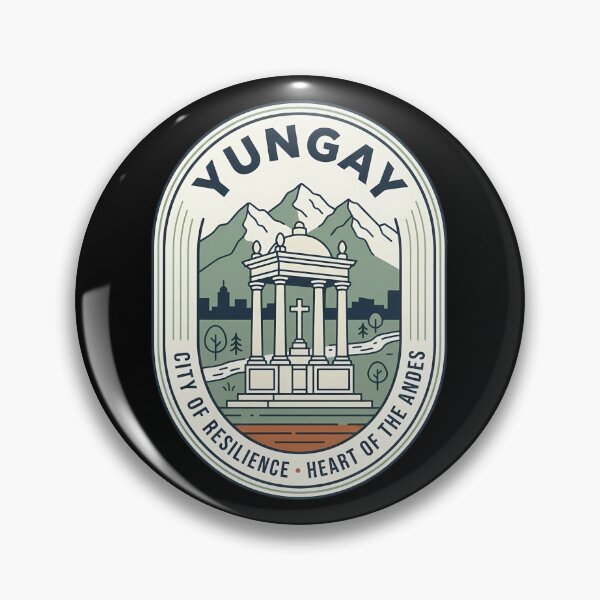 Item preview, Yungay Peru Vintage Travel Emblem Andes Mountains designed and sold by k3rstman1.