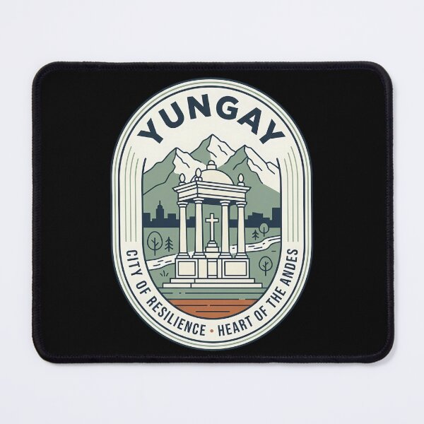 Item preview, Yungay Peru Vintage Travel Emblem Andes Mountains designed and sold by k3rstman1.