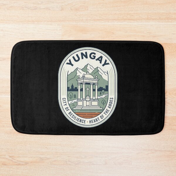 Item preview, Yungay Peru Vintage Travel Emblem Andes Mountains designed and sold by k3rstman1.