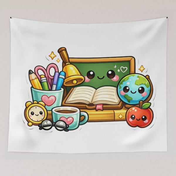 Item preview, Cute Classroom Essentials | Kawaii Teacher School Gift designed and sold by Pixanova.