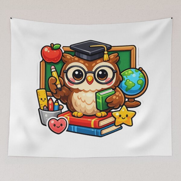Item preview, Cute Teacher Owl | Kawaii School Teacher Gift designed and sold by Pixanova.
