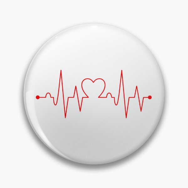 Item preview, Red Heartbeat EKG Pulse Line designed and sold by Dmo3HarkoArt.