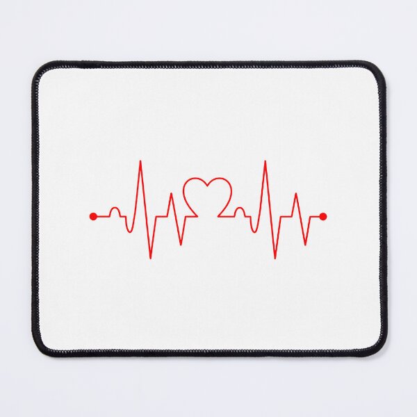Item preview, Red Heartbeat EKG Pulse Line designed and sold by Dmo3HarkoArt.