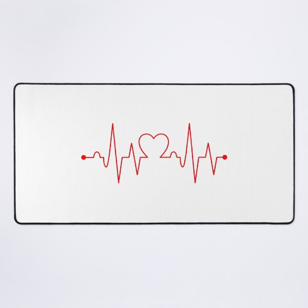 Item preview, Red Heartbeat EKG Pulse Line designed and sold by Dmo3HarkoArt.