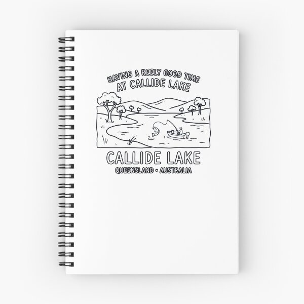 Item preview, Callide Lake Queensland Funny Fishing Australia Line Art designed and sold by Yellowriversss.