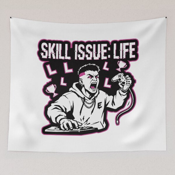 Item preview, Skill Issue Life Funny Gamer Quote designed and sold by XYZ LAB by Jesuperman.