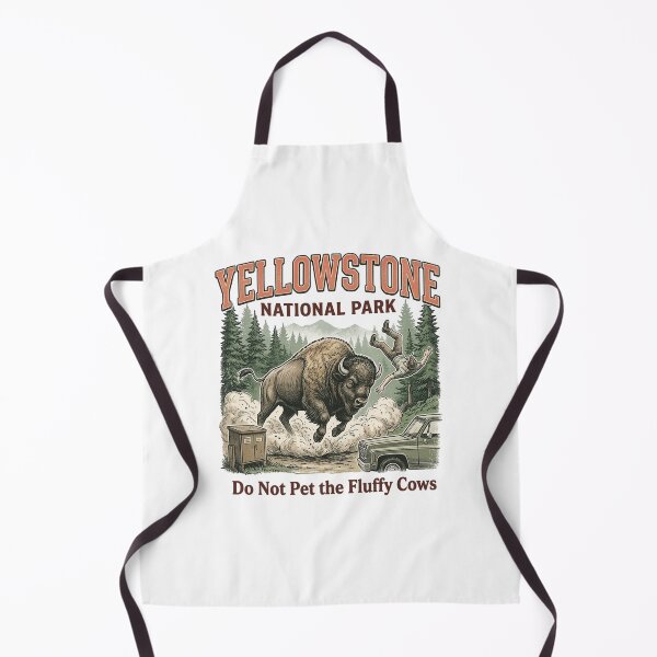 Item preview, Yellowstone Do Not Pet The Fluffy Cows , Funny Bison Meme , National Park designed and sold by ArtCreations79.
