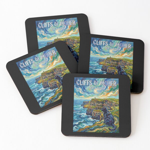 Item preview, Ireland Cliffs of Moher Travel Art designed and sold by dudelinart.