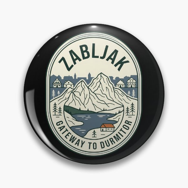 Item preview, Zabljak Gateway to Durmitor Vintage Travel Emblem designed and sold by k3rstman1.