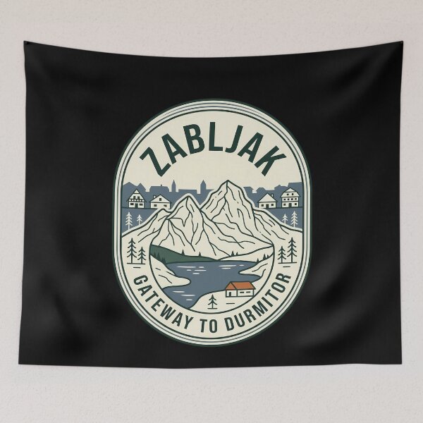 Item preview, Zabljak Gateway to Durmitor Vintage Travel Emblem designed and sold by k3rstman1.