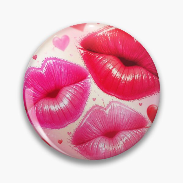 Item preview, Glossy Lips and Hearts on Pink designed and sold by Designs By Ms Mal_Tas.