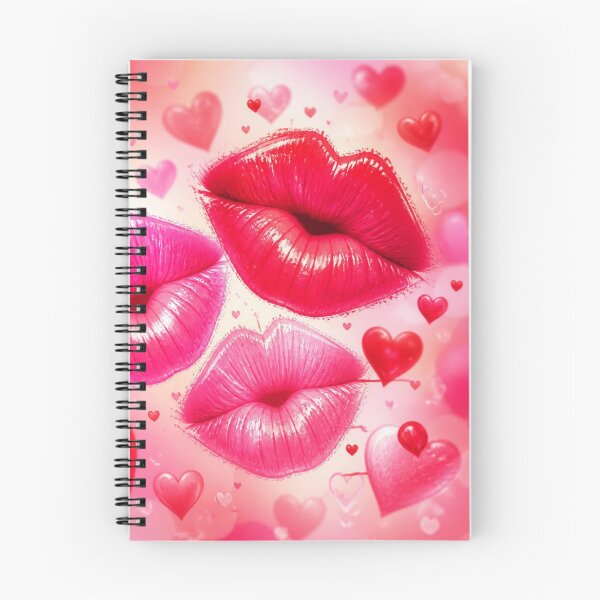 Item preview, Glossy Lips and Hearts on Pink designed and sold by Designs By Ms Mal_Tas.