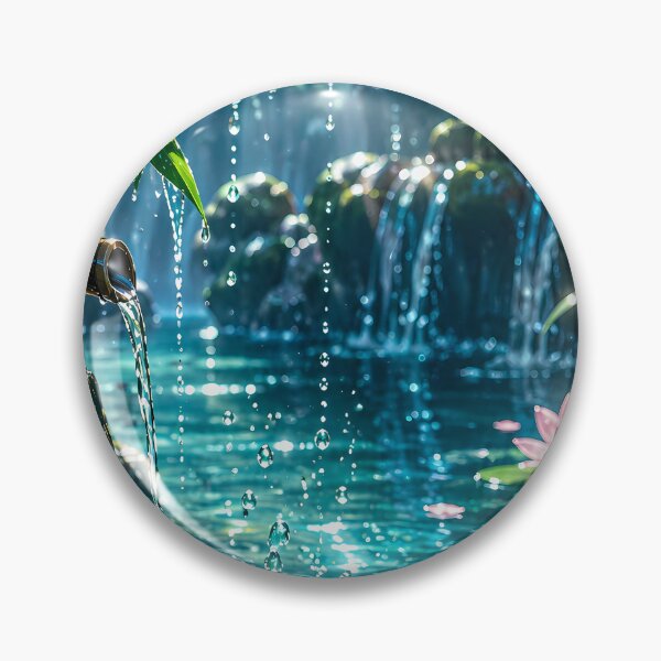 Item preview, Japanese pond, sparkling water designed and sold by Helmy Dream.