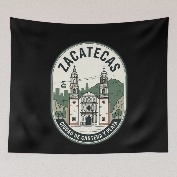 Item preview, Zacatecas Mexico Vintage Travel Emblem Ciudad de Cantera designed and sold by k3rstman1.