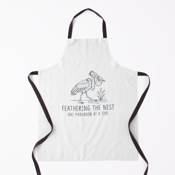 Item preview, Feathering The Nest Funny Marabou Stork Line Art designed and sold by Yellowriversss.
