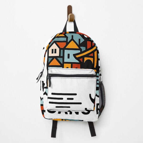 Item preview, Luang Prabang Laos Travel Poster - Abstract Buddhist Temple Art designed and sold by OzzFrequency.
