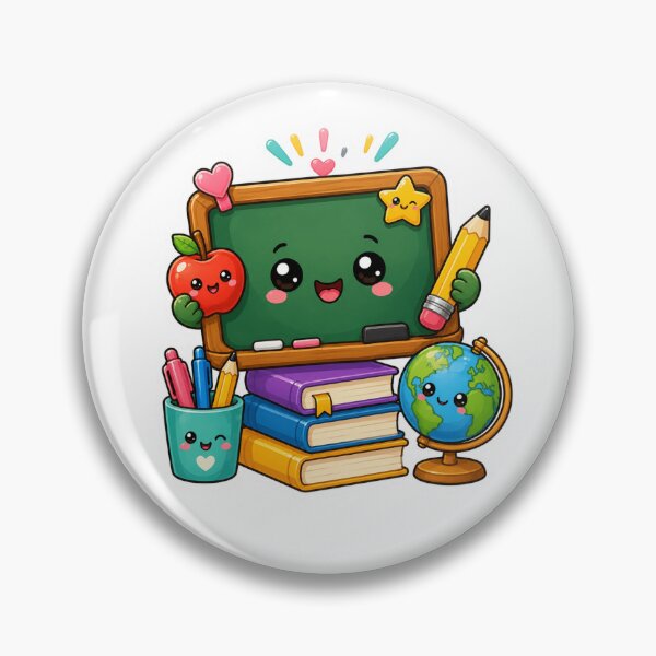 Item preview, Cute Kawaii Classroom Chalkboard Sticker for Teachers & Students designed and sold by Pixanova.
