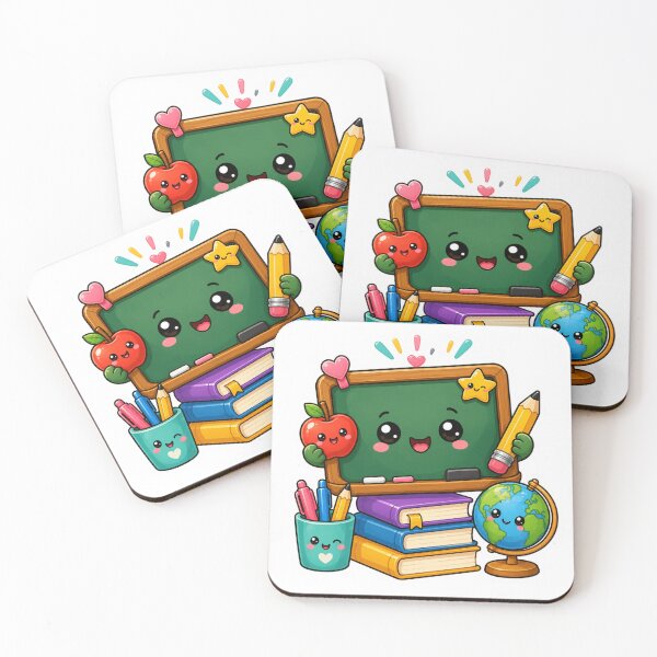 Item preview, Cute Kawaii Classroom Chalkboard Sticker for Teachers & Students designed and sold by Pixanova.