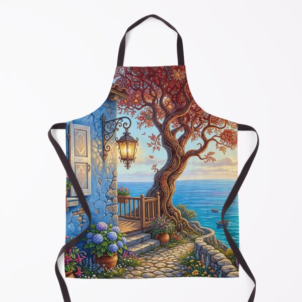 Item preview, Mediterranean evening tranquility by the sea designed and sold by Sigtrix.