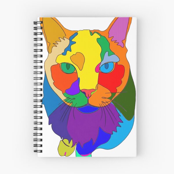 Item preview, Rainbow Mosaic Feline Pop Art Portrait designed and sold by Komatoya.