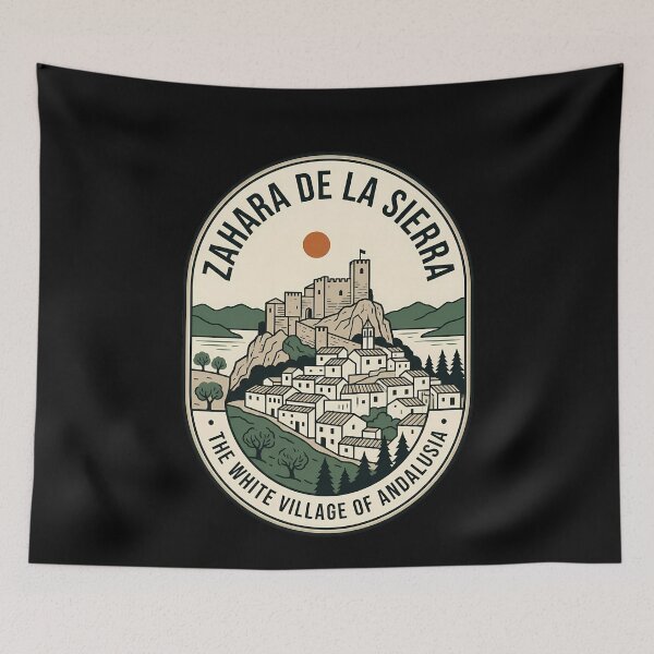 Item preview, Zahara De La Sierra Spain Vintage Travel Emblem designed and sold by k3rstman1.