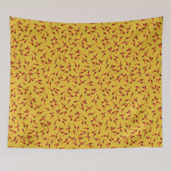 Item preview, Spicy Chili Pepper Bird Pattern designed and sold by MagicalWardrobe.