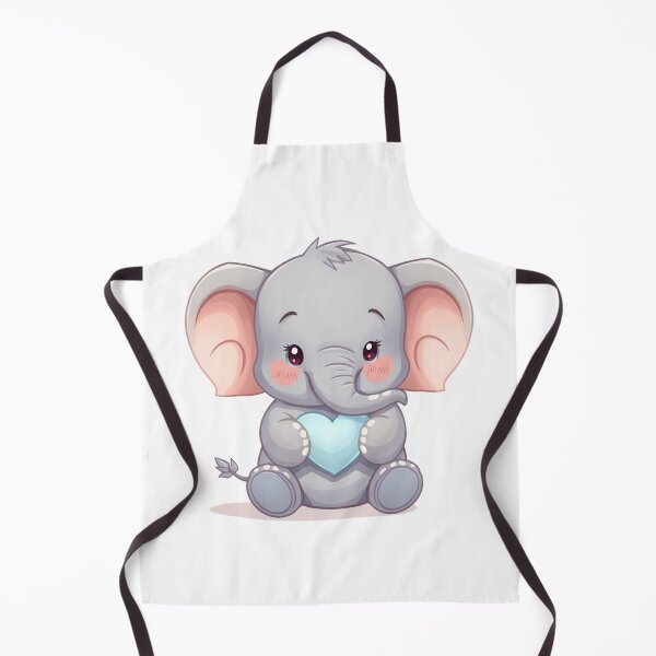 Item preview, Kawaii Baby Elephant Sending Love – Pastel Animal Sticker designed and sold by DigitfanStudio.