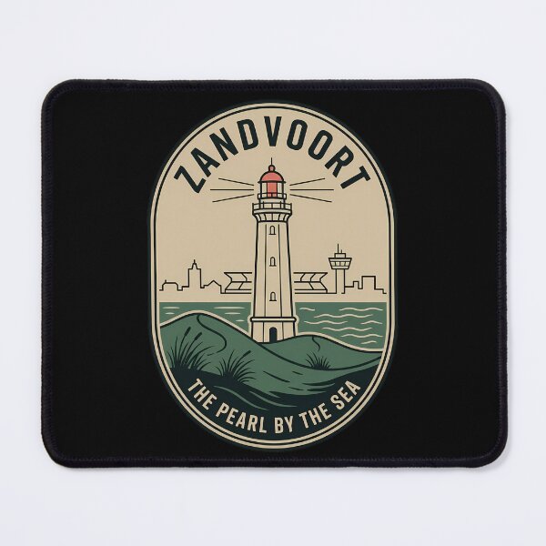 Item preview, Zandvoort Netherlands Vintage Travel Emblem Lighthouse designed and sold by k3rstman1.