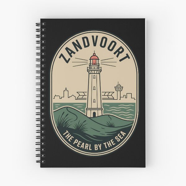 Item preview, Zandvoort Netherlands Vintage Travel Emblem Lighthouse designed and sold by k3rstman1.